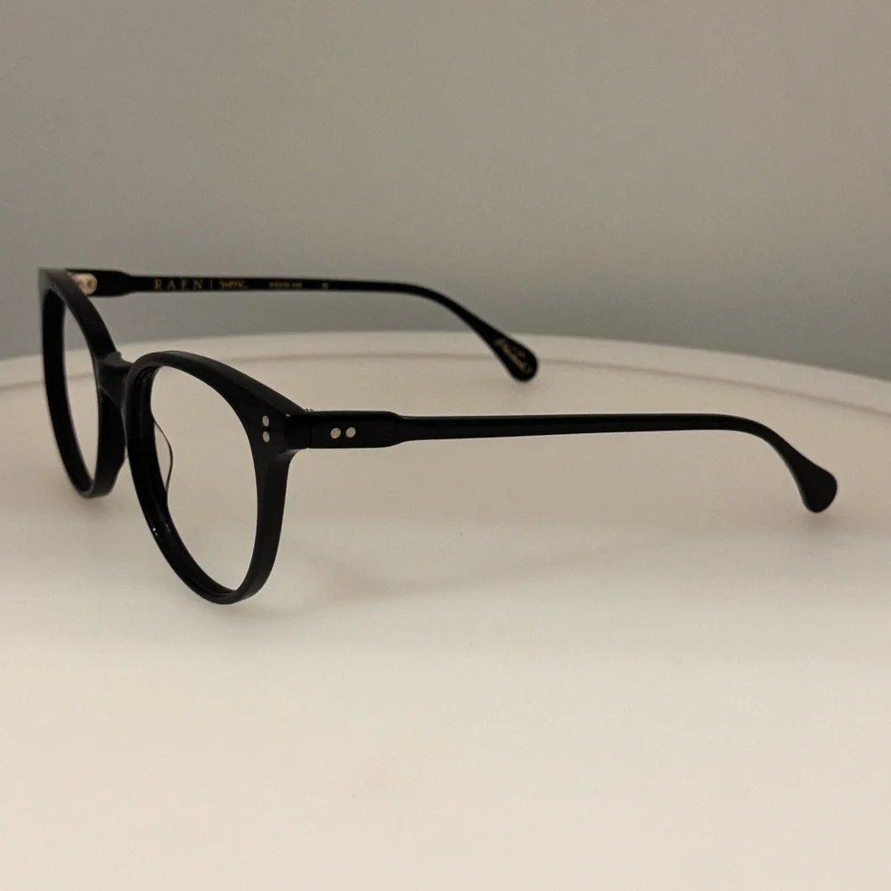 Authentic RAEN designer prescription round black eyeglasses frames